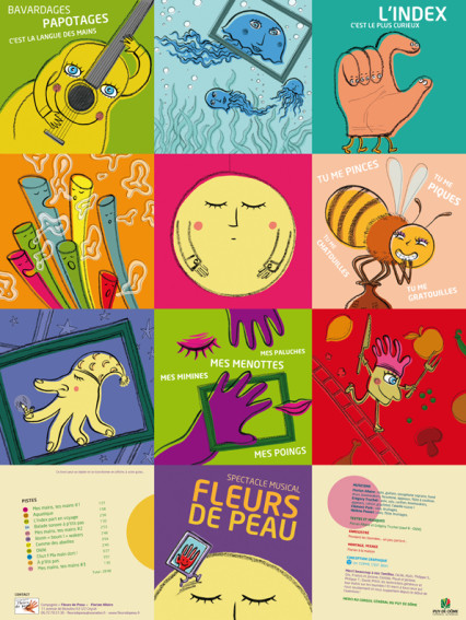 18-illustration pour le cd du spectacle pour enfant 'Fleur de peau'